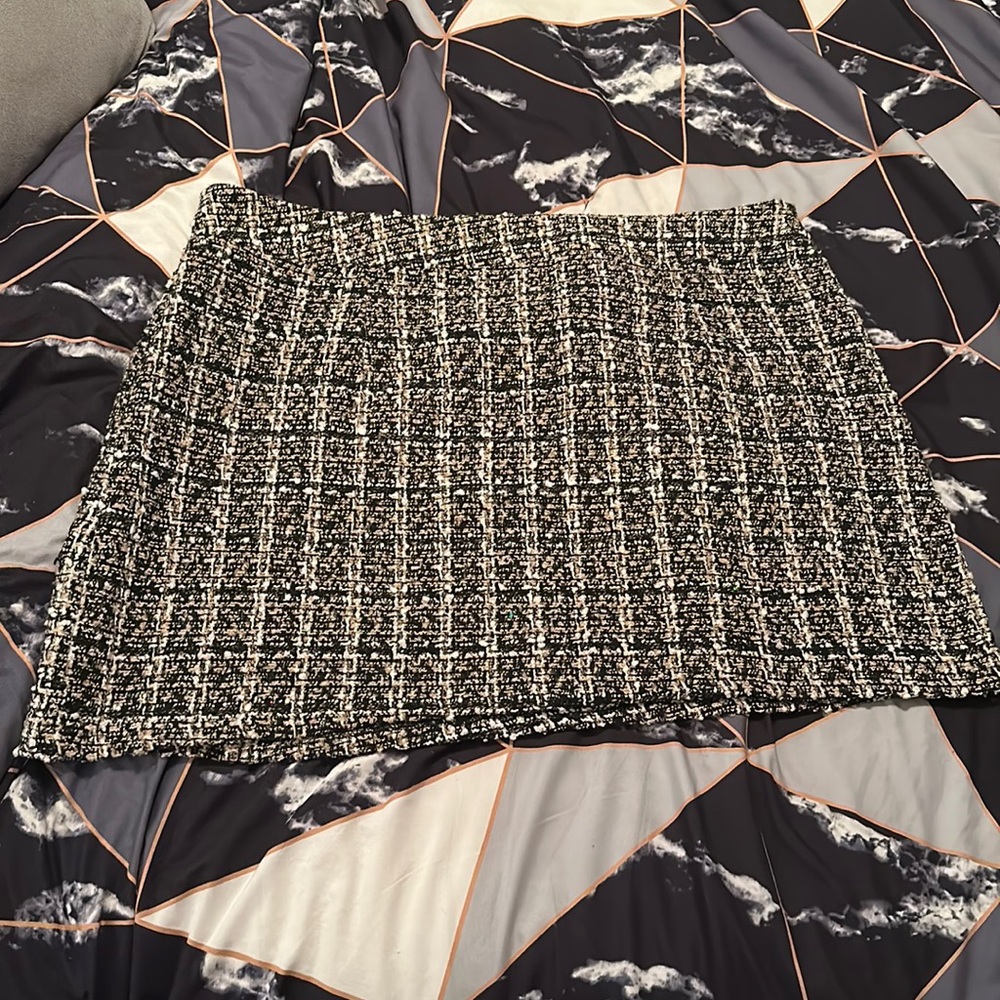 Plaid shimmer skirt